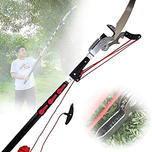 Teleskop-Baumschere Professionelle Teleskop-Hochentaster, ausziehbare Astsäge, Gartenarbeit, Landschaftsbau, Astsäge, Baumschere, Werkzeuge zum Sägen und Scheren, 7,2 m/24 Fuß
