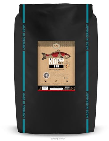 Nutramare Koi360 Pro Sink 15kg | Sinkendes Herbst-Koifutter | Hochverdaulich mit Wheat Germ, Spirulina & Beta-Glucan