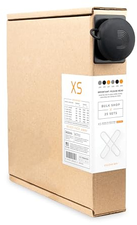 D'Addario XS Nickelbeschichtete E-Gitarrensaiten 10-46, 25 Sätze | XS Nickel Saiten bieten lang anhaltenden Klang, Stimmstabilität, erhöhte Haltbarkeit und ein reibungsloses Spielgefühl.