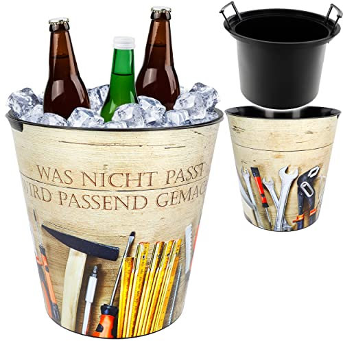 alles-meine.de GmbH Eimer - z.B. als Getränkekühler & Blumentopf Modell wählbar 10 Liter - wasserdicht - 28 cm - aus Kunststoff_Werkzeug & Handwerker Papierkorb - Garten -..