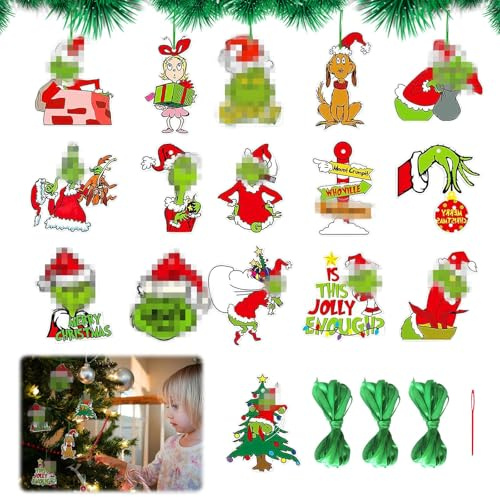 SPHERETRON Weihnachtsdeko 32 Stück deko Weihnachten Weihnachtskugeln Figur Der Weihnachtsbaumschmuck für Baum Urlaubsatmosphäre,Dekorationen usw