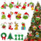 SPHERETRON Grin-ch Weihnachtsdeko 32 Stück Grin-ch deko Grin-ch deko Weihnachten Grin-ch Weihnachtskugeln Grinch Figur Der Grin-ch Weihnachtsbaumschmuck für Baum Urlaubsatmosphäre,Dekorationen usw