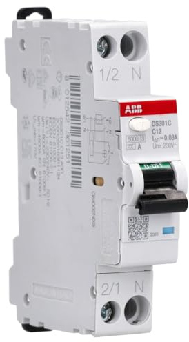 ABB DS301C C13 A30 - FI/LS-Schalter RCBO 13A 30mA Typ A 1P+N C-Charakteristik