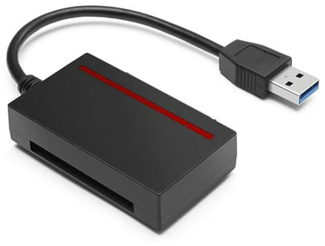 Ctwezoikmt L'Adaptateur de Disque Dur USB 3.0 vers SATA 2.5 Peut Simultanément Lire et Écrire Un Lecteur de Carte de Stockage Interne SSD et CFast Durable, Installation Facile, Facile à Utiliser