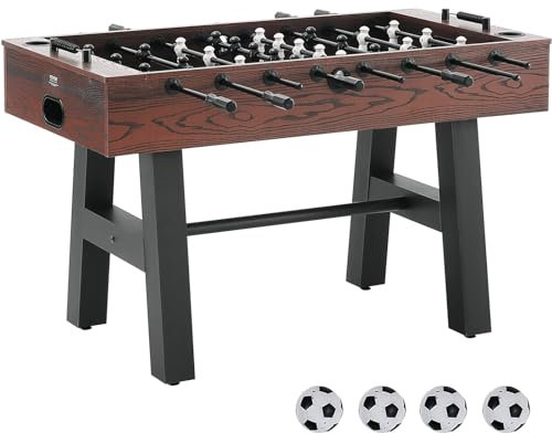 VEVOR Tischfußballtisch 140 cm, komplettes Set mit 4 Bällen und 2 Getränkehaltern für Zuhause, Familie, Reisen, Spielzimmer, Bar, Freizeitclub