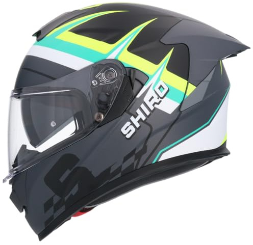 Shiro Helmets Casco Raptor Pegasus Nero Opaco SV (XS 53/54)