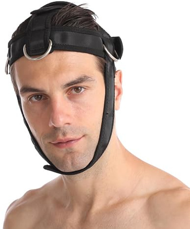 Neck Muscle Builder - 2 Harnais de cou Musculation | Harnais de tête, sangle de cou, harnais de fitness, harnais de poids pour améliorer la force du cou et le soutien pour hommes et femmes