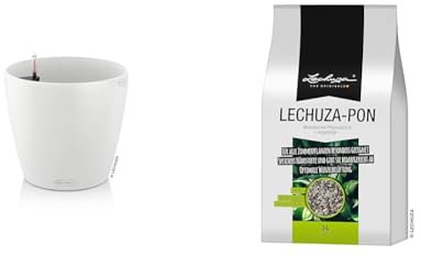 Lechuza Classico Color 21 weiß 13170, 22x22x20 cm PON 3 Liter Substrat 19560