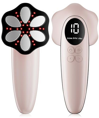 Depsoul Cellulite Massagegerät Massage Anti Cellulite Handmassagegerät, Neues Verbessertes Tragbares KöRpermassagegerät mit 6 MassageköPfen, Geeignet für Bauch, Taille, Arme, Beine, Gesäß