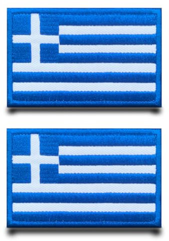 patch kardborreband Taktisk militär Greece lapp för Airsoft, patch kardborreband märken jacka ryggsäckar väskor taktiska kläder