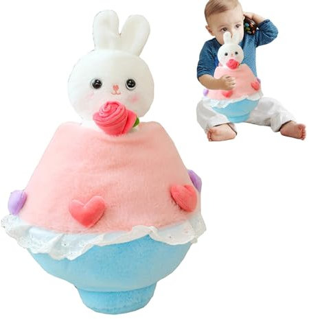 jlceh Plüschtierstrauß,Kaninchenplüschpuppe | Gefüllte Hasenspielzeugpuppe Cartoon-Blumenstrauß | Stofftierspielzeug für Wohnzimmer, Auto, Spielzimmer, Couch, Kinderzimmer und Schlafzimmer