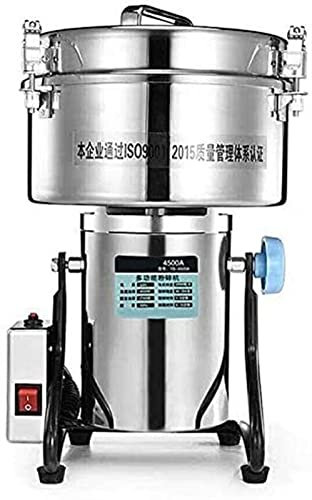 Macinacaffè Elettrico Mulini Per Cereali 4500G Acciaio Inossidabile Macinacaffè Elettrico Ad Alta Velocità Mulino Famiglia Macchina Per Polvere Medicinale Cereali Commerciali Mulino Per Cereali Macin