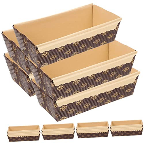 Alipis 25pezzi Teglie Di Carta Per Plumcake Rettangolari Usa e Getta Resistenti Alte Temperature Per Forno e Friggitrice Ad Aria Per Eventi e Buffet