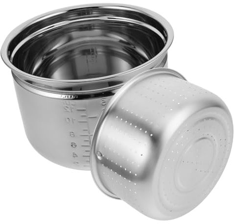 OFFSCH 1 Set Pentola Interna Antiaderente in Acciaio Inossidabile Per Cottura A Vapore Per Cuociriso Elettrico Sostituzione Interna Per Bollitore Elettrico Da Cucina Pentole Teiera