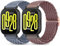 BDIG 2 Stück Geflochtenes Armband Kompatibel mit Xiaomi Redmi Watch 5 active/5 Lite,22mm Elastisches Nylon Stoff Band für Amazfit Bip 5/für Amazfit Bip 6