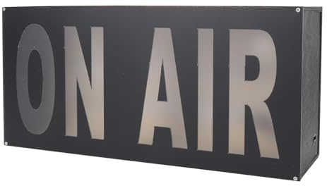 ON AIR Lichtschild Aufnahmeschild, Studio Warnschild mit USB Stromversorgung für Schlafzimmer, Spielzimmer Dekoration, Broadcast Warnschild