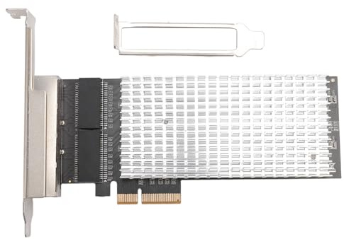 Tarjeta de Red de 2.5 GB, Tarjetas Internas de Red de Computadora, 4 Puertos Nic RJ45 PCIe 10/100/1000/2500Mbps Transferencia de Datos Rápidos 2.5 Gigabit Ethernet con Chip I226