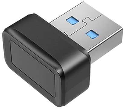 Generico Laptop di Impronte Digitali - Dispositivo Scanner | Biometrico USB, Blocco del Sensore Tocco Portatile, Autenticazione Dongle Sicurezza | Accesso Corrispondenza Rapida