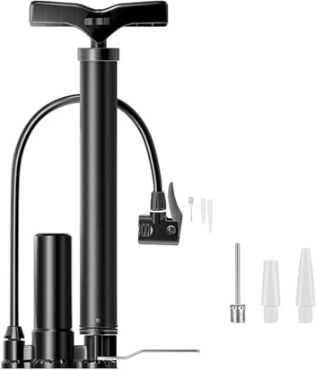 YiNLuax Robuste Fahrrad Standpumpen Mit Doppelventilen – Hochdruck Inflator Für Fahrräder Basketbälle Und Luftballons Leichte Fahrrad Standpumpen Fahrradzubehör