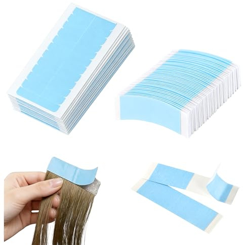 250 extensiones de cinta adhesiva, doble cara, de repuesto, resistentes al agua, 4 x 0,8 cm