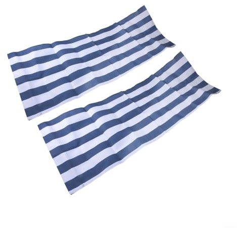Funda de repuesto para tumbona de playa, tela de poliéster, conveniente para viajes y adecuada para diferentes estilos de silla (2 piezas)