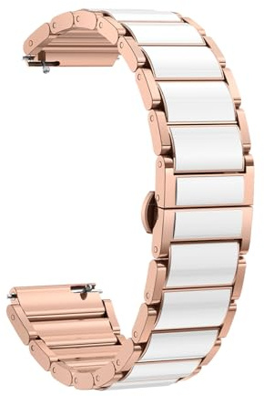 Nucelit Klockband ersättning svettbeständiga armband klocktillbehör justerbart bälte för snabbfrigörande armband metall ersättningsremmar, One Size, enligt beskrivningen, enligt beskrivningen