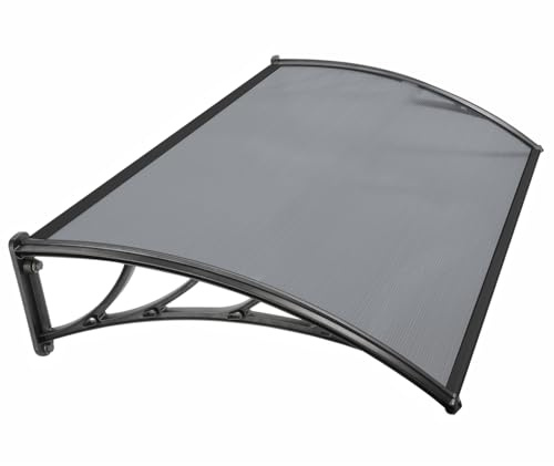 IDMarket - Auvent de Porte Marquise d'accueil 80 x 120 CM teinté