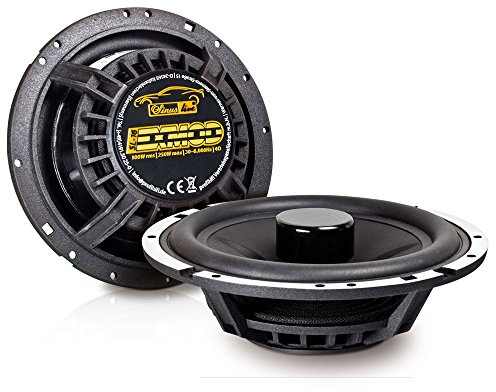 Sinuslive SL-16 EXMOD Bassmitteltöner 16cm Lautsprecher für KfZ-Einbau, Schwarz