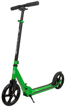 OLSSON Patinete niño - Manillar Giro 360º - Altura Regulable (77-98CM) - Chasis Ligero y Resistente 50% Aluminio/Acero - Plegable - Ruedas 200MM PU - Rodamientos ABEC 9 - Freno pie (HOPP Verde)