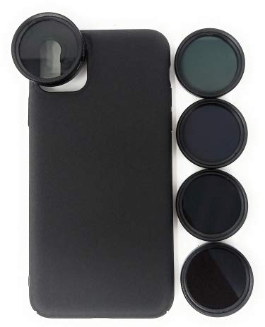 System-S ND Filter 37 mm Set Neutral Density Filter Case for iPhone 11 Pro Max