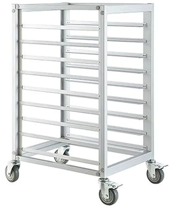 Chariot De Cuisson De Boulangerie Chariot À Rayonnages Robuste Pour Cuisine Restaurant Boulangerie Plateau Alimentaire Gastronorm Rayonnage Chariot Gastro Chariot ( Couleur : Silver1 , Taille : 65x47x