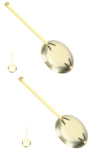 WOONEKY 2stücke Wall Clock Pendulum Replacement Metall Pendel Für Wanduhr Uhrwerk Zubehör Hochglanz Einfache Installation Für Verschiedene Einrichtungsstile