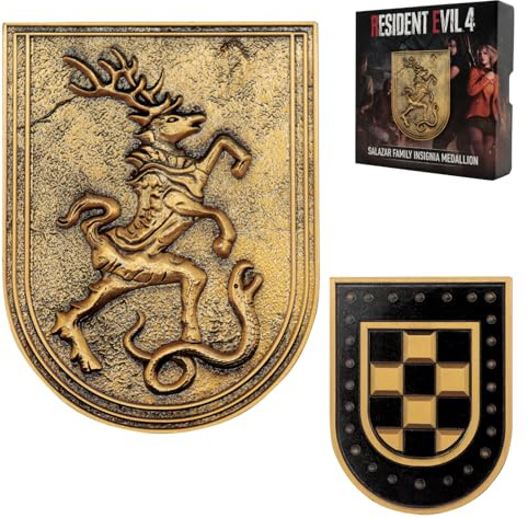 Resident Evil 4 Salazar Family Insignia Limited Edition Metal Medallion