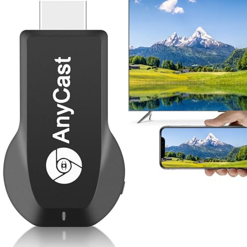 Wireless Display Adapter Streaming Device For Tv Wifi 1080p Transmitter And Receiver, Mobile Screen Mirroring Receiver Dongle For Phone/Pad/Android To Tv Projector Support Miracast Airplay Dlna