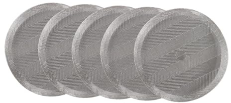 SZLIFE Lot de 5 filtres à café en acier inoxydable pour cafetière à piston, pratiques et portables, pour le bureau et la maison, Diamètre 8.5 Cm