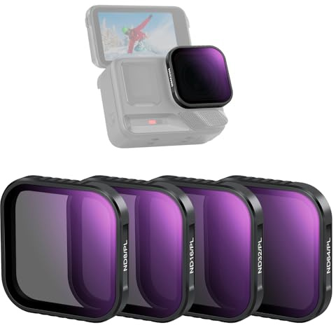 NEEWER 4er ND CPL Filter Kompatibel mit Insta360 Ace Pro/Ace Pro 2, ND8/PL ND16/PL ND32/PL ND64/PL Polfilter, Nicht kompatibel aktualisierten Version neu runden achteckigen Objektivschutz, FL-C31