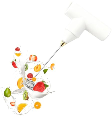 Holdes Sbattitore elettrico a mano | Schiumatore per latte senza fili, frullatore manuale senza fili per uova e preparazioni, per cucina casa, pasticceria, caffè, di schiuma