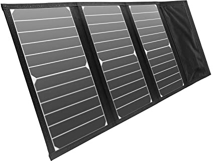 Litionite Arun 21W Faltbares und tragbares Solarpanel mit 2 USB-Anschlüssen - Ladegerät für Smartphone/Tablet/Telefon/Kamera/Action Cam/Videospielkonsole/Game Console/USB-Geräte