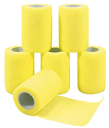 Vangoal 6 vendajes autoadhesivos, 7,5 x 4,5 m, material de vendaje para caballos, perros y personas, vendaje autoadhesivo y elástico