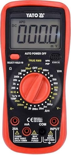 YATO YT-73083 Polímetro con función prueba de diodos con función de pueba de continuidad