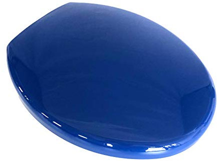 ADOB WC Sitz Klobrille mit Absenkautomatik blau, zur Reinigung abnehmbar, 46065