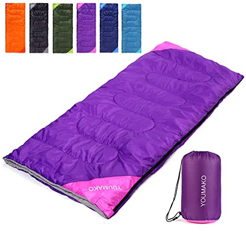 Rucksack-Schlafsack für Erwachsene und Kinder – leicht, wasserdicht, bequem für Frühling, Sommer, Herbst – Wandern, Reisen, Camping