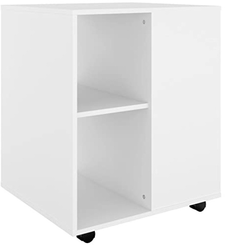 vidaXL Rollschrank Weiß 60x53x72 cm Holzwerkstoff