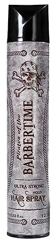 BARBERTIME Hair Spray – Ultra Strong Hold 400ml | Haarspray mit extra starkem Halt & gepflegtem Finish | Trocknet schnell, verklebt nicht | Frischer Duft, für Männer & Frauen