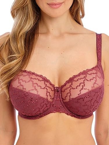 Fantasie Women's Ana Underwire Side Support Bra Full Coverage, Opaque, Rosewood, 36FF