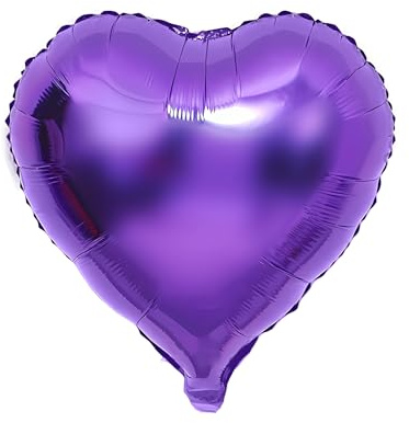20 Stück lila Herzballons Valentinstag 18 Zoll Herzform Heliumballons,Herz Luftballons,Braune Aprikose Love Luftballons,Herz Luftballon,Herzluftballons Helium Geeignet für Hochzeit