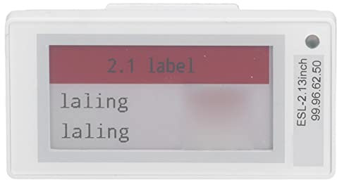 Elektronisches Regaletikett, 2,1-Zoll-TFT-Bildschirm, Bluetooth-Verbindung, Preisschildmodul, Tragbares ESL-Digital-Preisschild-Etikett, Regaletikettenhalter Für Einzelhandel, Lebensmittelgeschäft