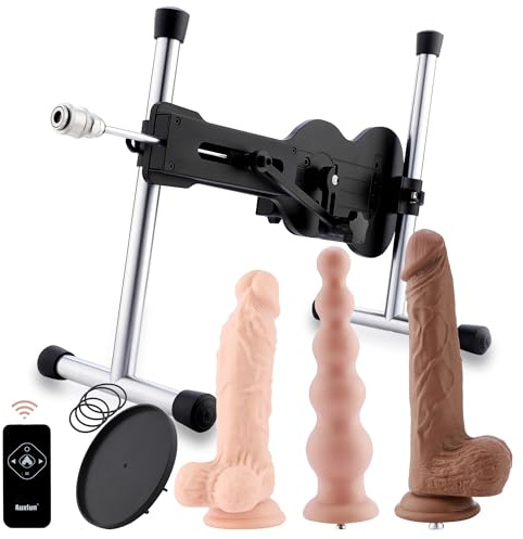 Premium-Sexmaschine für Erwachsene Einstellbare Liebesmaschine mit realistischen Dildos Ferngesteuert Masturbation Thrusting Sex Toys für Männer und Frauen