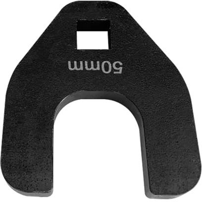 BZBMGMO Crowfoot Nut Wrench, 50MM, 1/2'' Drive, 35 ft-lbs Torque, Alloy Steel, Black
