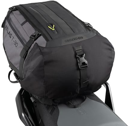 Oxford Atlas T-30 Advanced Tourpack Modulares Motorradgepäck, 30 l, Anthrazit/Schwarz